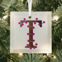 Letter T decoratief initiaal op