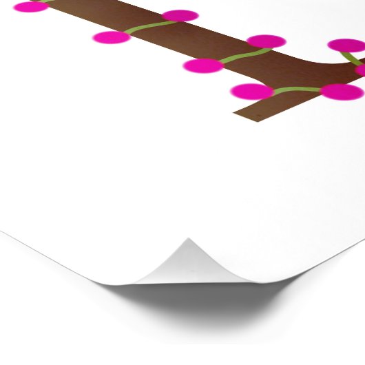 Letter T decoratief initiaal op wit Foto Afdruk (Hoek)