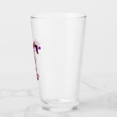 Letter T decoratief initiaal op wit Glas (Links)