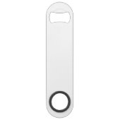 Letter T decoratief initiaal op wit Speed Flessenopener (Achterkant)
