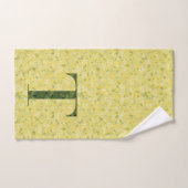 Letter T donkergroen en geel vrijheid Badhanddoek Bad Handdoek (Handdoek)