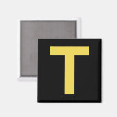 Letter T Fun Chipmunk Group Matching Halloween Cos Magneet (Voorkant / Achterkant)