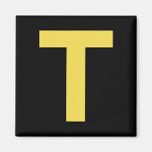 Letter T Fun Chipmunk Group Matching Halloween Cos Magneet (Voorkant)