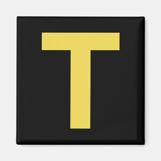 Letter T Fun Chipmunk Group Matching Halloween Cos Magneet (Voorkant)