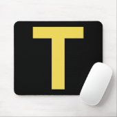 Letter T Fun Chipmunk Group Matching Halloween Cos Muismat (Met muis)