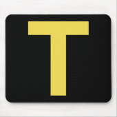 Letter T Fun Chipmunk Group Matching Halloween Cos Muismat (Voorkant)