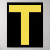 Letter T Fun Chipmunk Group Matching Halloween Cos Poster (Voorkant)