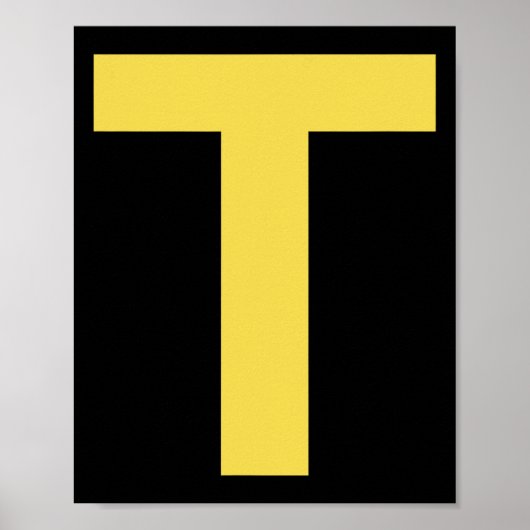 Letter T Fun Chipmunk Group Matching Halloween Cos Poster (Voorkant)