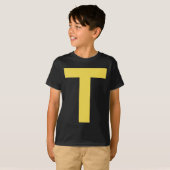 Letter T Fun Chipmunk Group Matching Halloween Cos T-shirt (Voorkant volledig)