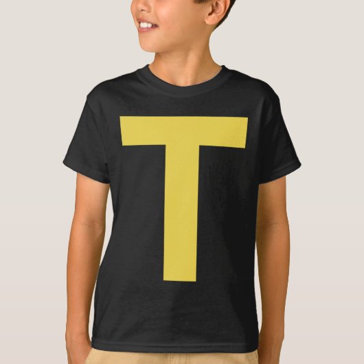 Letter T Fun Chipmunk Group Matching Halloween Cos T-shirt (Voorkant)