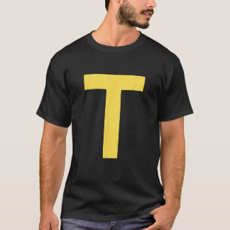 Letter T Funny Group Matching Halloween Costume  T-shirt