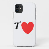 Letter T Heart - Valentine Initial Love Design Case-Mate iPhone Case (Achterkant)