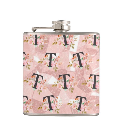 Letter T Heupfles (Voorkant)