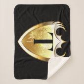 Letter T hoofdalfabet Sherpa Deken (Voorkant)