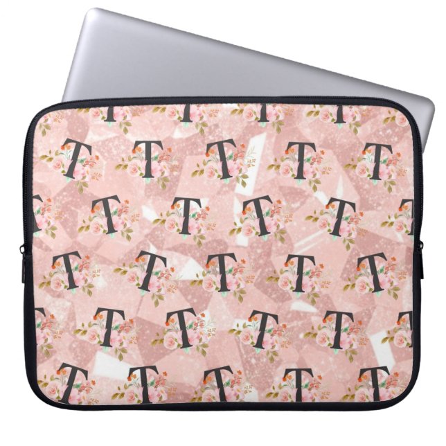 Letter T Laptop Sleeve (Voorkant)