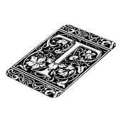 Letter T Middeleeuwse Monogram Art Nouveau Magneet (Linkerzijde)