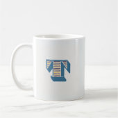Letter "T" Monogram Koffiemok (Links)