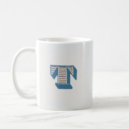 Letter "T" Monogram Koffiemok