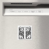 letter T Monogram - Magnet (Insitu (Vaatwasser))
