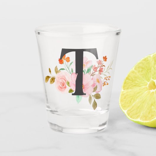 Letter T Shot Glas (Voorkant)