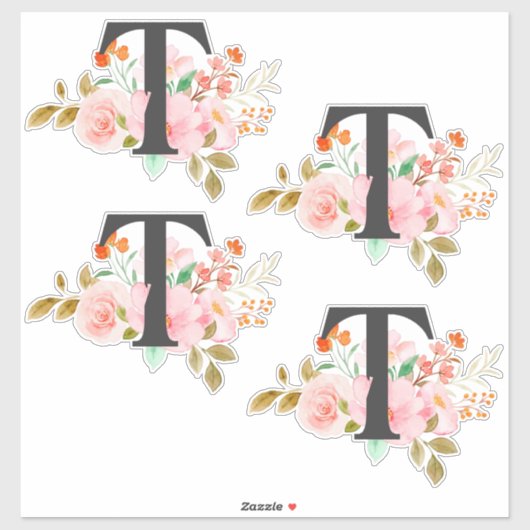 Letter T Sticker (Vel)