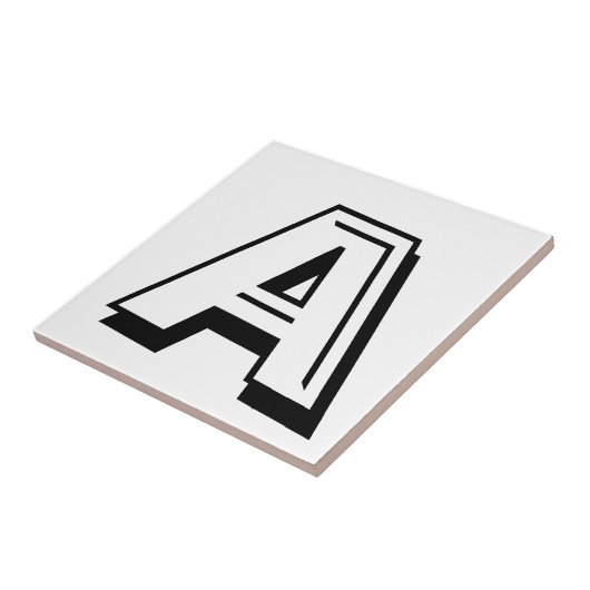 Letter-tegels Tegeltje (Zijkant)