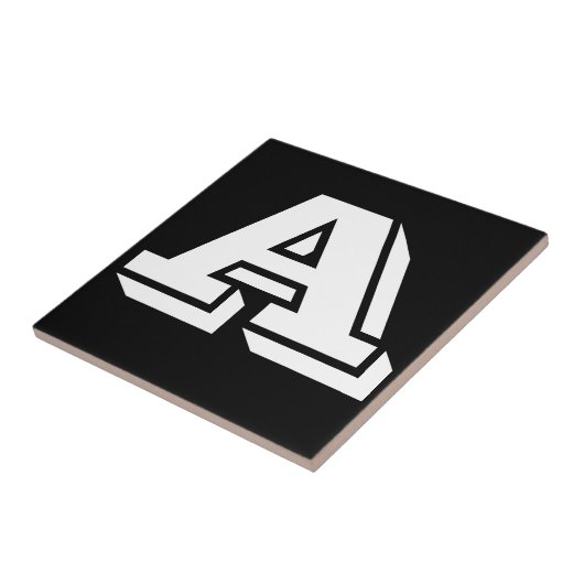 Letter-tegels Tegeltje (Zijkant)