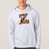 Letter Thanksgiving turkey style  Hoodie (Voorkant)