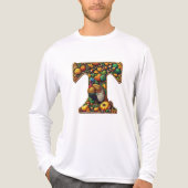 Letter Thanksgiving turkey style  Tri-Blend Shirt (Voorkant volledig)