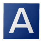 Letter Tiles Blue White Tegeltje<br><div class="desc">Keramische lettertegels.  Schrijftegels boven of onder het hoesje.  U past de letter of letters aan die u nodig hebt voor uw keramische tegels of mozaïekteken.  Letterborden voor weerbestendige borden,  huisnummers.  Wit op zwarte achtergrond.</div>