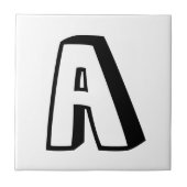 Letter Tiles - Funky 3D Tegeltje (Voorkant)