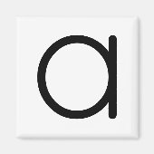 Letter titel "a" magneet (Voorkant)