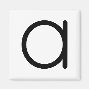 Letter titel "a" magneet