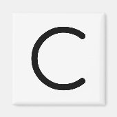 Letter titel "c" magneet (Voorkant)