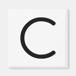 Letter titel "c" magneet