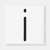 Letter titel "i" magneet (Voorkant)