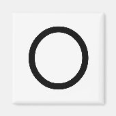 Letter titel "O" Magnet (Voorkant)