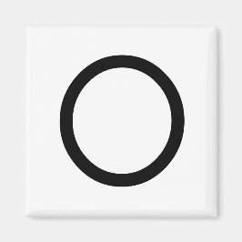 Letter titel "O" Magnet