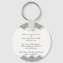 “Letter to Jesus” Round Keychain