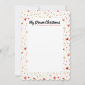 Letter to Santa Tekenactiviteit voor kind Kerst Kaart (Achterkant)