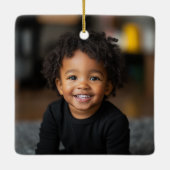 Letter U Elegant Monogram Kerst Ornament (Achterkant)