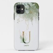 Letter U Elegante varen & succulent Case-Mate iPhone Case (Achterkant)