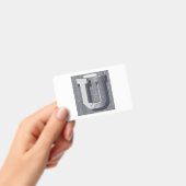 Letter "U" Elkeurig Geborduurd Badge (Handheld)