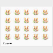 Letter U Fantasy Anime Dier Ronde Sticker (Vel)