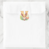 Letter U Fantasy Anime Dier Ronde Sticker (Tas)