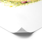 Letter U Gold Spring Nature Monogram Squirrel Kids Poster (Hoek)