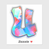 Letter U_ Graffiti Alfabet Letters Sticker (Vel)