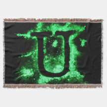 Letter U Groen Hoofdstedelijk Alfabet