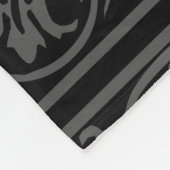 Letter U Middeleeuws Monogram Art Nouveau Fleece Deken (Hoek)