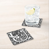 Letter U Middeleeuws Monogram Art Nouveau Kartonnen Onderzetters (Insitu)